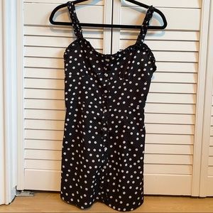 Black and White Polka Dot Mini Dress